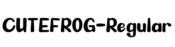 CUTEFROG-Regular Font