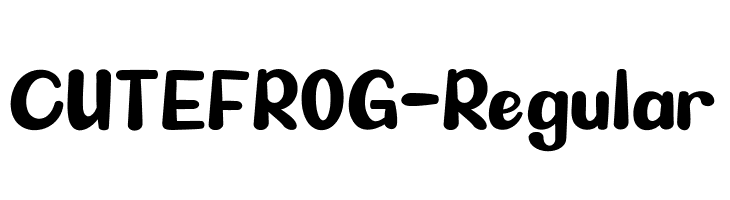 CUTEFROG-Regular  Free Fonts Download