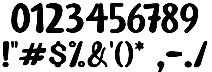 CUTEFROG-Regular Font OTHER CHARS