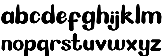 CUTEFROG-Regular Font LOWERCASE