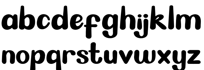 CUTEFROG-Regular Font LOWERCASE