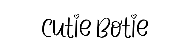 CUTIE BOTIE  フリーフォントのダウンロード