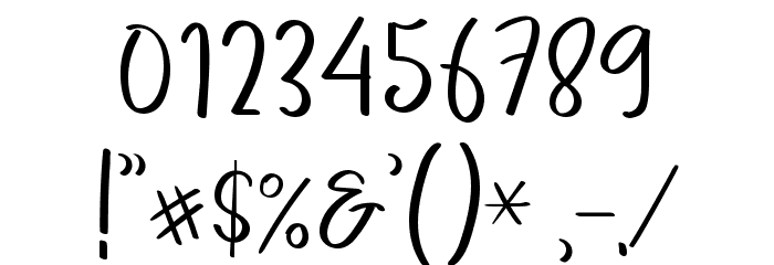 CUTIE BOTIE Font OTHER CHARS
