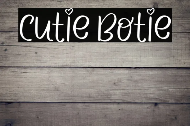 CUTIE BOTIE Example 2