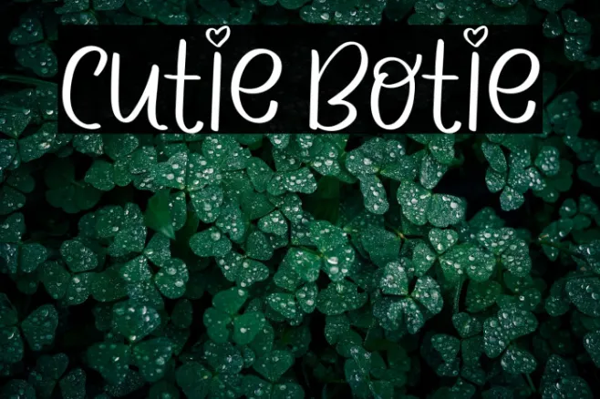 CUTIE BOTIE Example 3