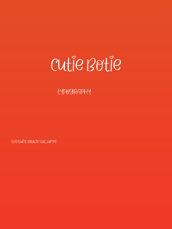 CUTIE BOTIE Poster
