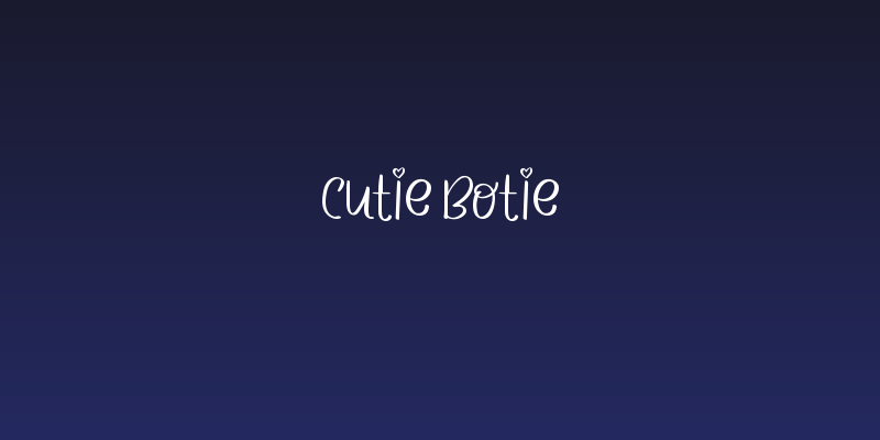 CUTIE BOTIE Social Header