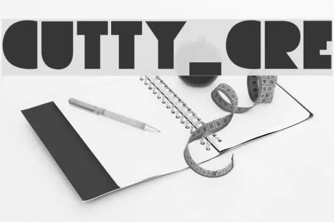 CUTTY_CRE خط examples