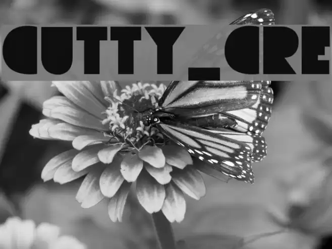 CUTTY_CRE خط examples