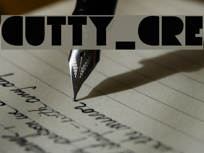 CUTTY_CRE لخطوط تنزيل examples