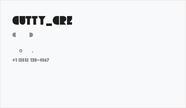 CUTTY_CRE Business Card