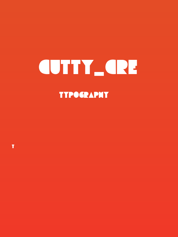 CUTTY_CRE Poster