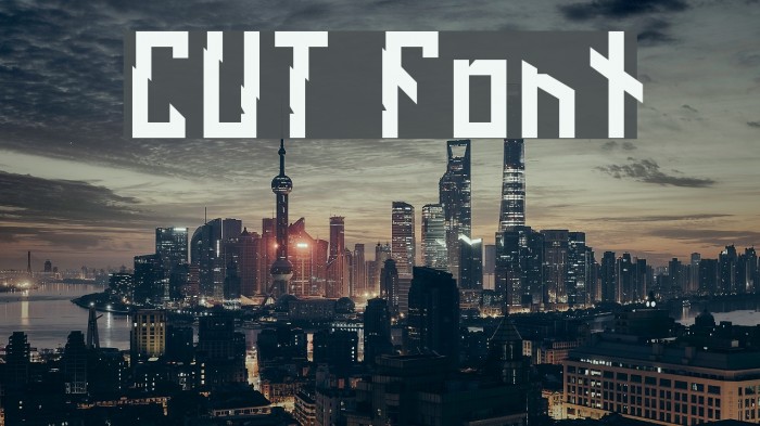 CUT Font examples