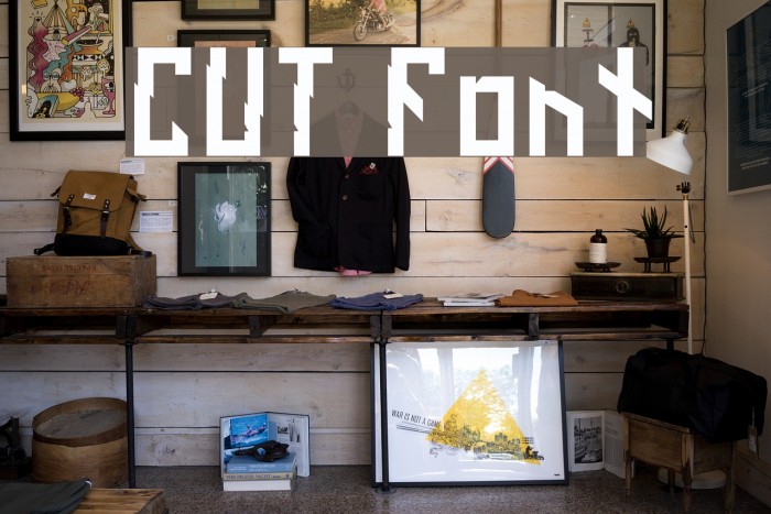 CUT Font examples