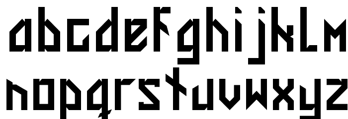 CUT Font LOWERCASE