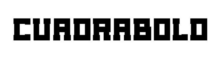 Cuadra Bold Caratteri