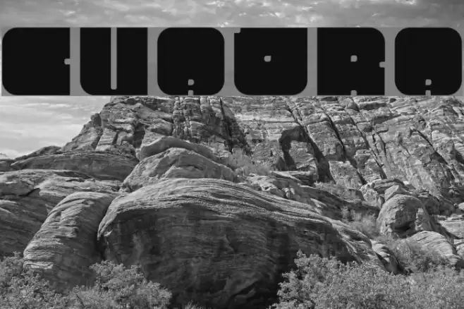 Cuadra Font examples