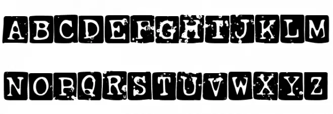 Cuadrado Numero 13 Schriftart Groß