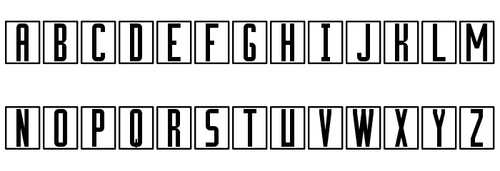 Cuadritos St Font LOWERCASE