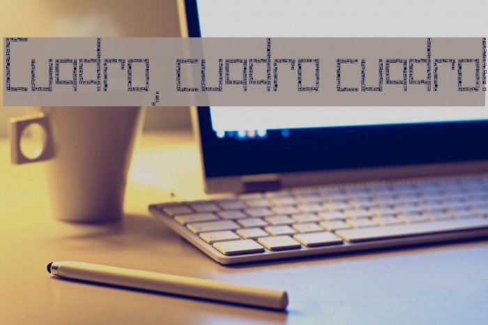 Cuadro, cuadro cuadro! Font examples