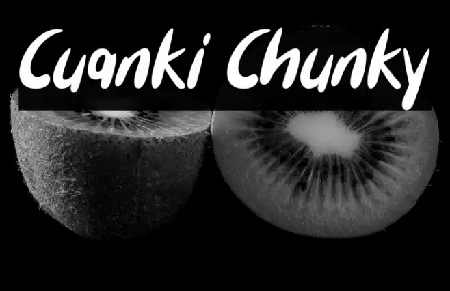 Cuanki Chunky フォント examples