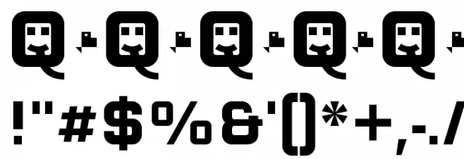 CuatraBold Font OTHER CHARS