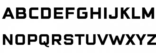 CuatraBold Schriftart Groß