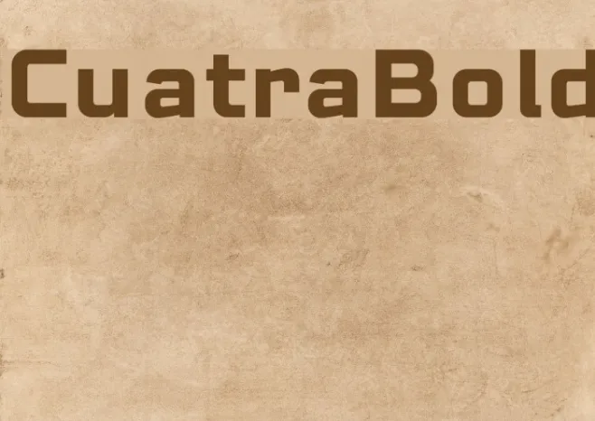 CuatraBold Example 1