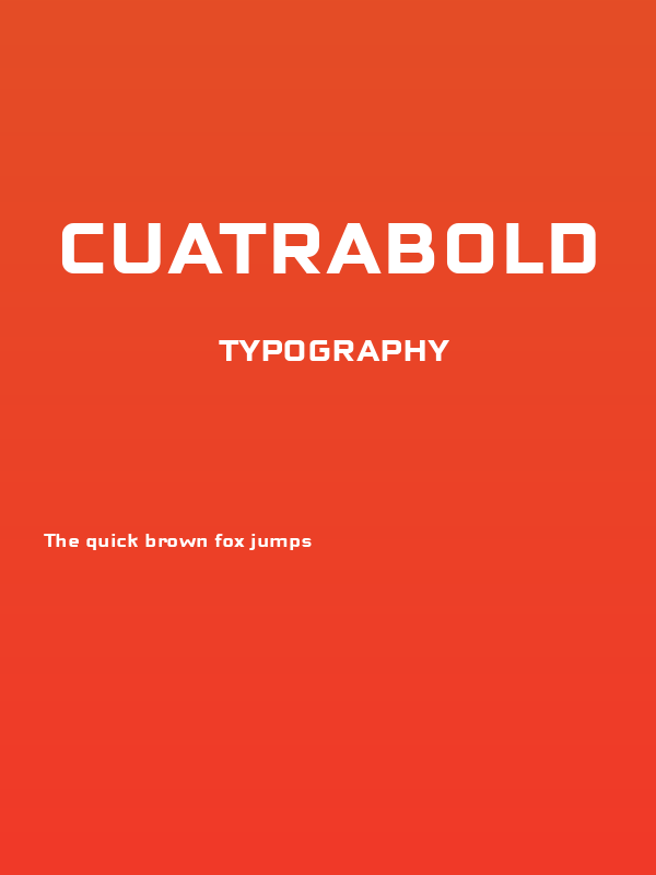 CuatraBold Poster