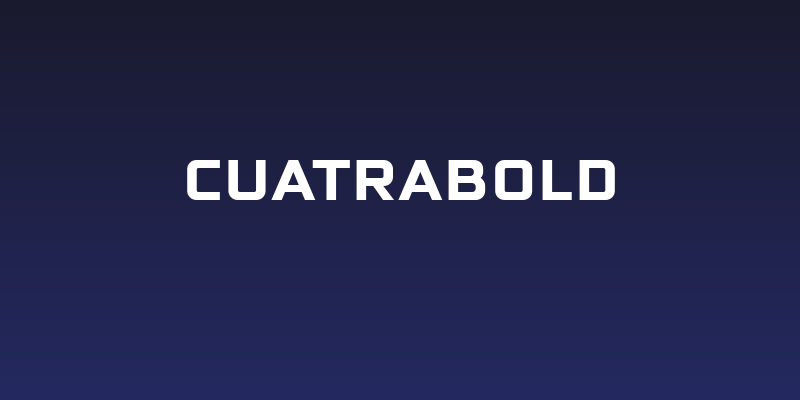 CuatraBold Social Header