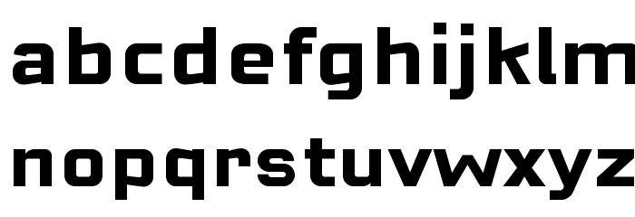 CuatraBold Font LOWERCASE