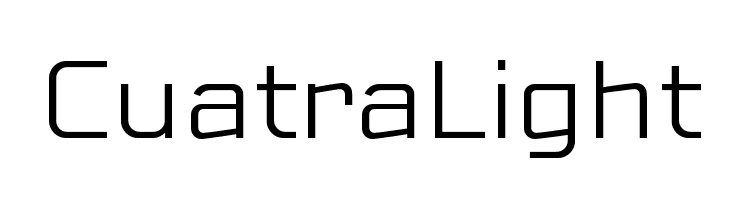 CuatraLight  Frei Schriftart Herunterladen