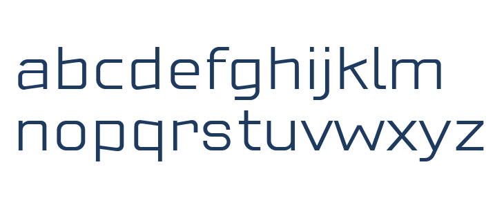 CuatraLight Lowercase