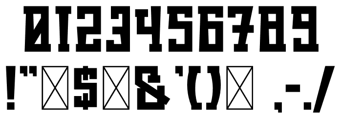 Cuatro Zombies Font OTHER CHARS