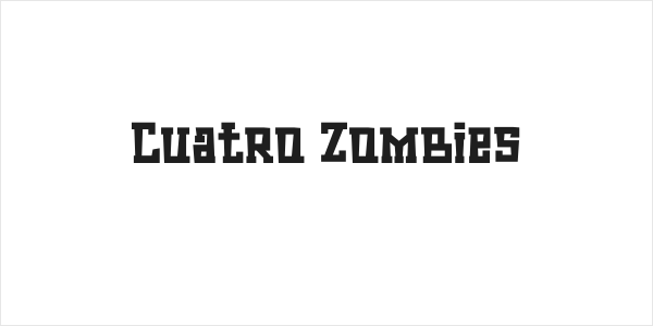 Cuatro Zombies Logo