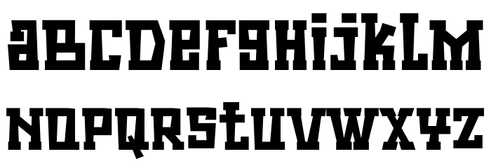 Cuatro Zombies Font LOWERCASE