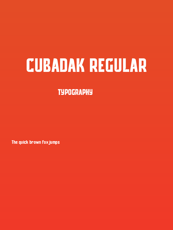 Cubadak Regular Poster