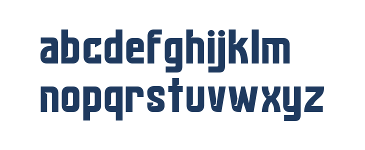 Cubadak Regular Lowercase
