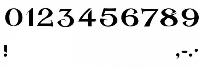 Cuban Font OTHER CHARS