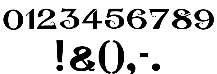 Cuban Font OTHER CHARS