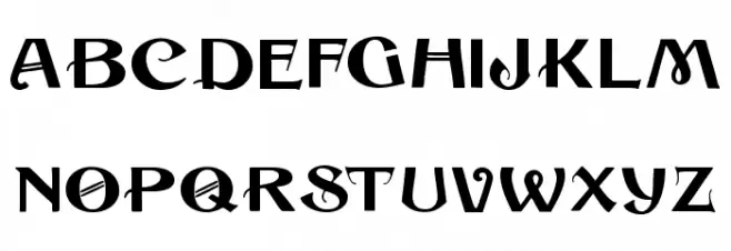 Cuban 字体 大写