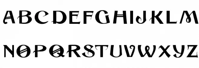 Cuban Schriftart Groß