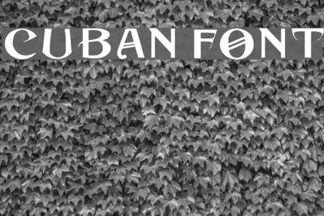 Cuban Font examples