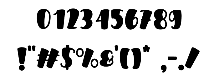 Cubby Blondy Font OTHER CHARS