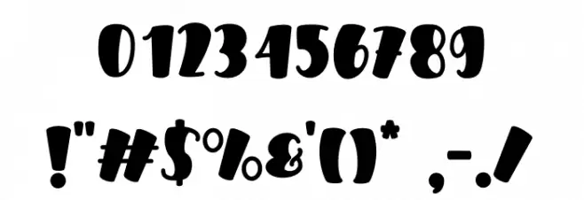 Cubby Blondy Font OTHER CHARS