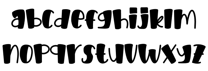 Cubby Blondy Font LOWERCASE