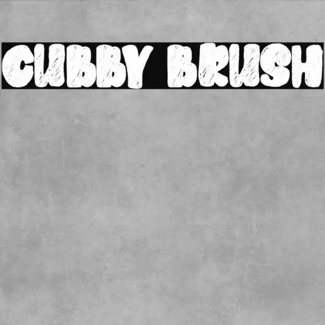 Cubby Brush Font examples
