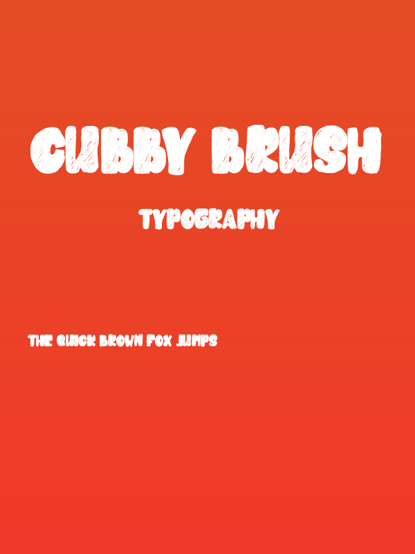 Cubby Brush Poster