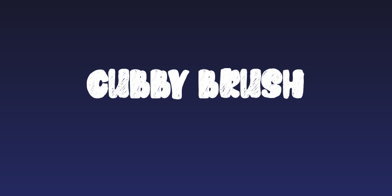 Cubby Brush Social Header