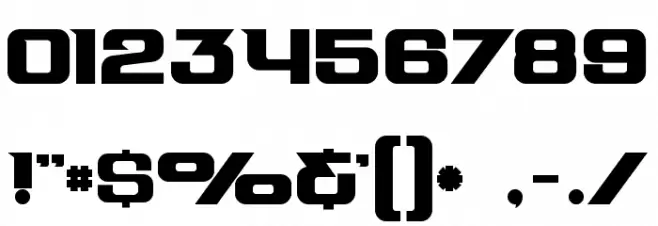 Cube Bold Font OTHER CHARS